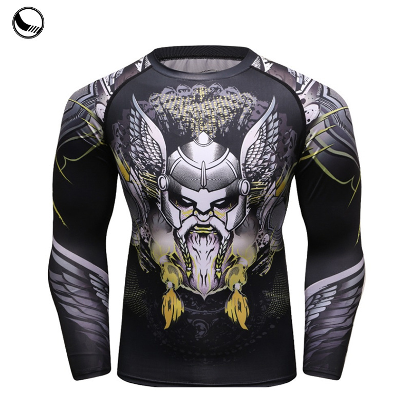 wholesale bjj spandex custom print rash guard