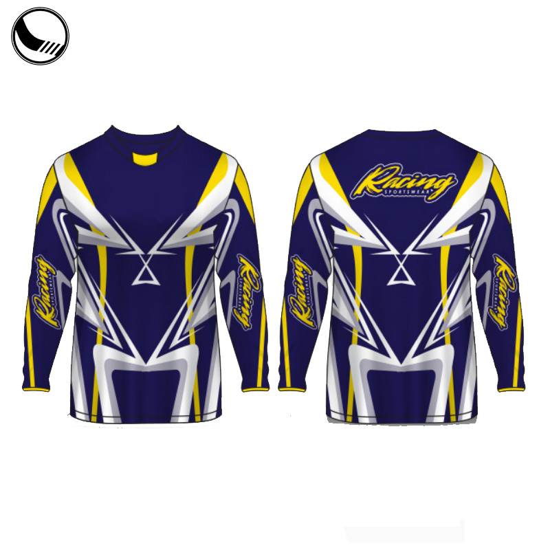 100% polyester blank motocross jerseys