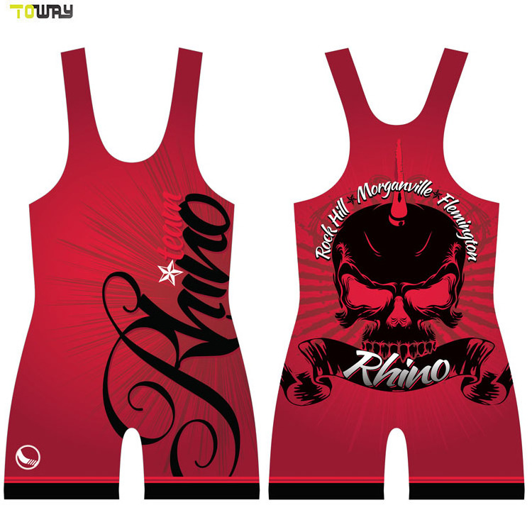 custom pro polyester wrestling singlets