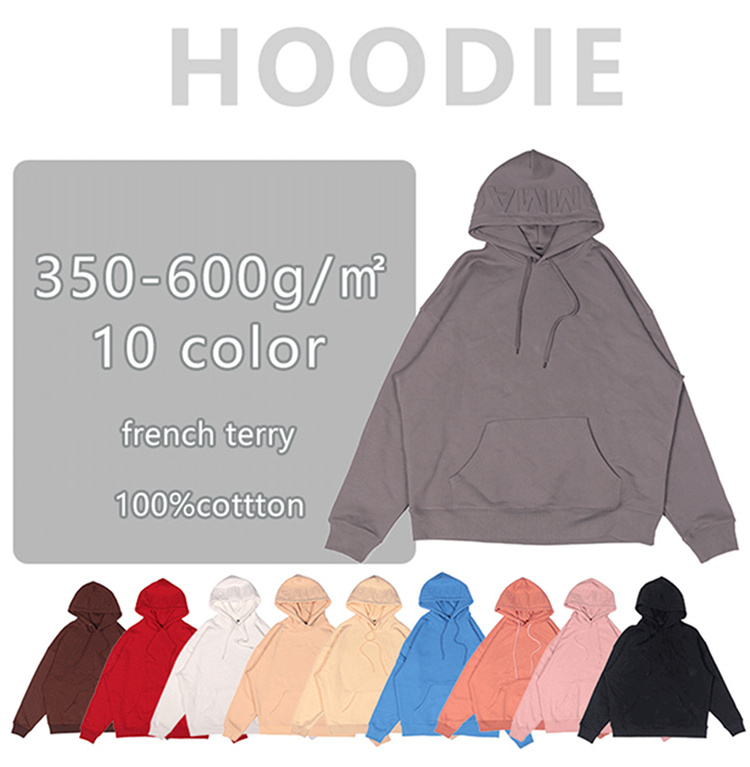 Hot Sell HeavyWeight Hoodie Jogger Custom Logo Embossing Hood Sweatshirt Hoodies For Men Custom