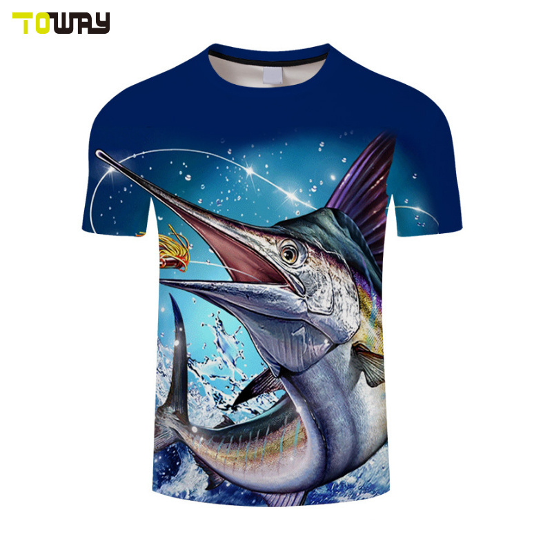 sublimated cheap blank fishing jersey