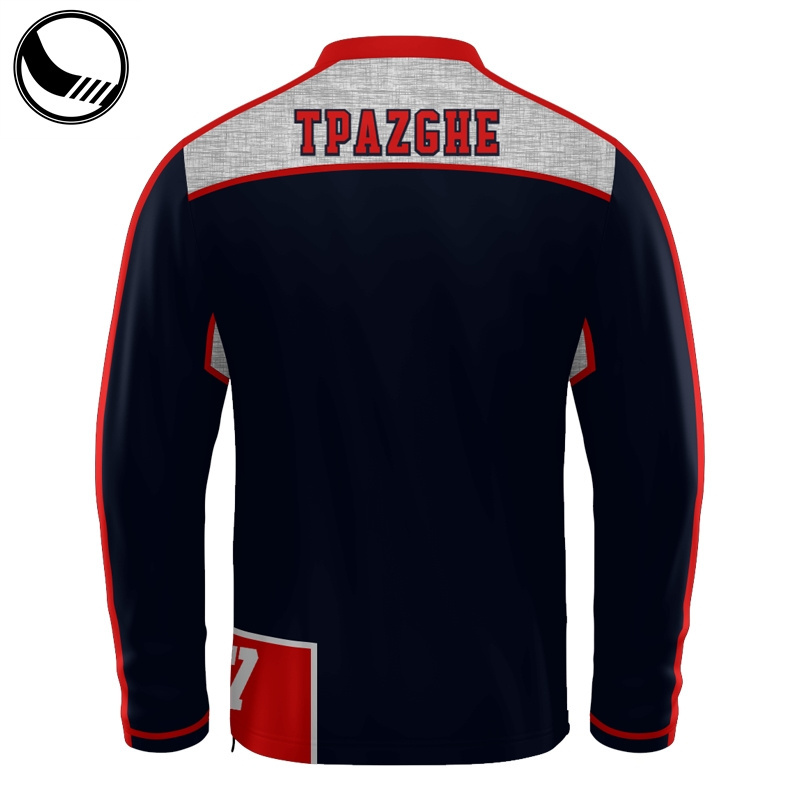 fashion blank long sleeve wool baseball jersey