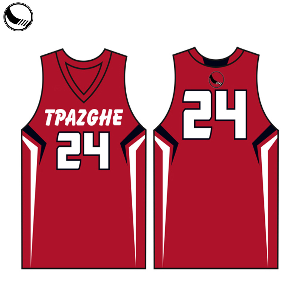 Custom Embroidered Simple Design Reversible Mesh Basketball Jersey