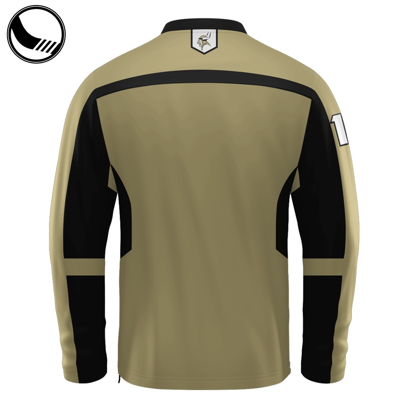 fashion blank long sleeve wool baseball jersey