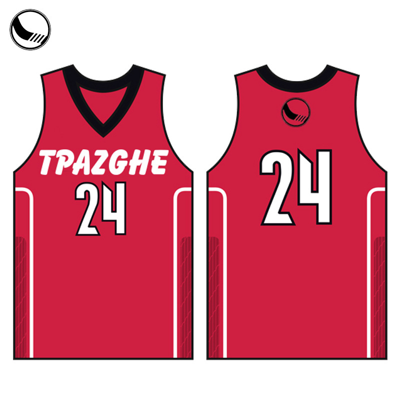 Custom Embroidered Simple Design Reversible Mesh Basketball Jersey