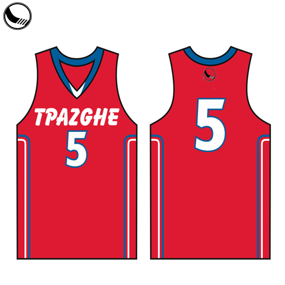 Custom Embroidered Simple Design Reversible Mesh Basketball Jersey