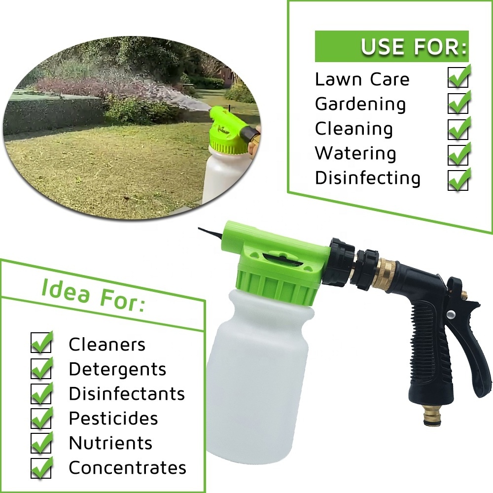 Lawn Nutrient Dilution Irrigation Garden Hose Brass Connect Heavy Duty Pistol Grip Water Spray Nozzle