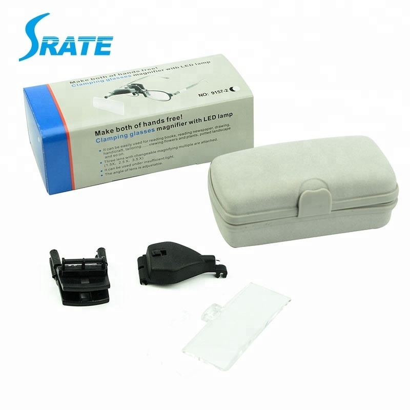 MG19157-2 Clip on Dental Eye Loupe with Light