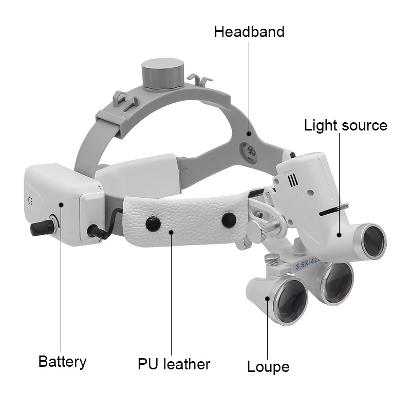 2.5X/3.5X Magnification Binocular Dental Loupe Surgery Surgical Magnifier