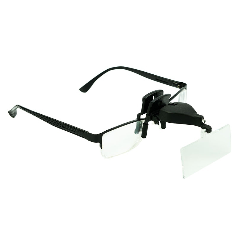 Clip on Magnifying Glasses Dental Loupes with Light