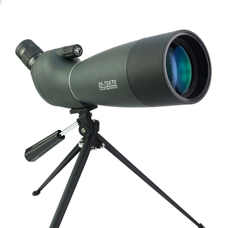 SRATE Bird Watching BAK4 Porro  25-75x70 high clarity spotting scope with tripod monocular telescope