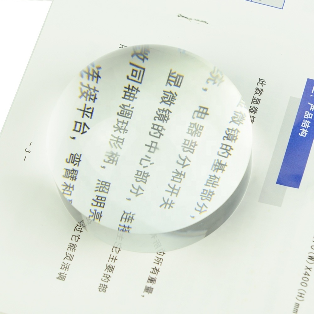 80mm Optical Acrylic Dome Paperweight Magnifier