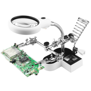 Helping Hands Soldering Magnifying glass with LED Light Stand MG16126-AC2