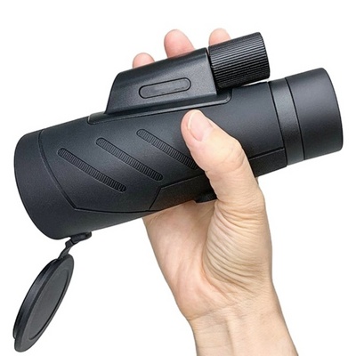 Black Monocular 12x50 ED lens with Big Eyepiece IPX7 grade Nitrogen-filled waterproof