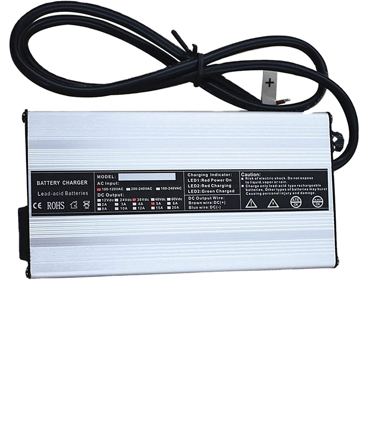 Automatic  Lead Acid battery charger 12V 24V 36V 48V 4A 5A 6A 8A 10A 15A SLA Gel battery charger