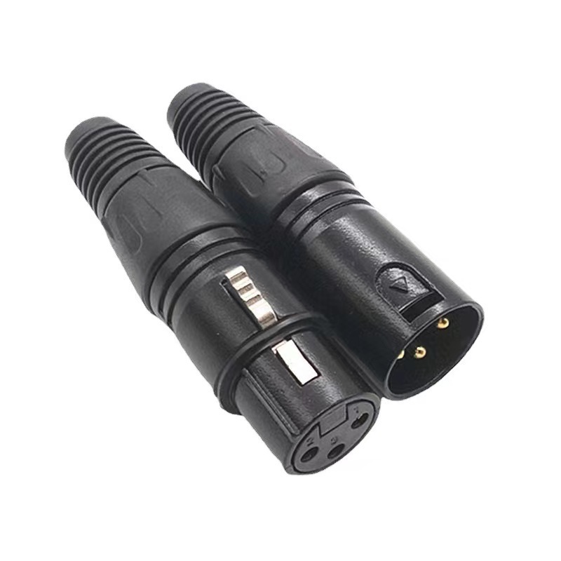 OEM XLR Female Connector 3 PIN XLR Connector Female Jack for Microphone Audio Video 3 Pin XLR Cable Connector 3 Pin Female