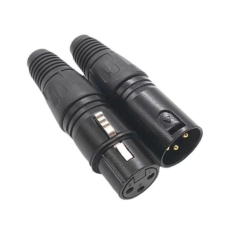 OEM XLR Female Connector 3 PIN XLR Connector Female Jack for Microphone Audio Video 3 Pin XLR Cable Connector 3 Pin Female