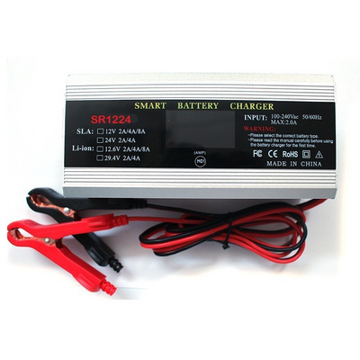 12v to 24 volt battery charger 2a 4a 8a 12v 24v sla battery