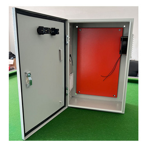 Custom outdoor Waterproof Sheet Stainless Steel Electrical Enclosure panel cabinet electric control  box with fan