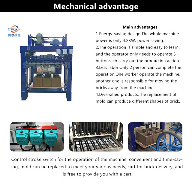 Manual hollow concrete block making moulding machine / block making  machine  industry