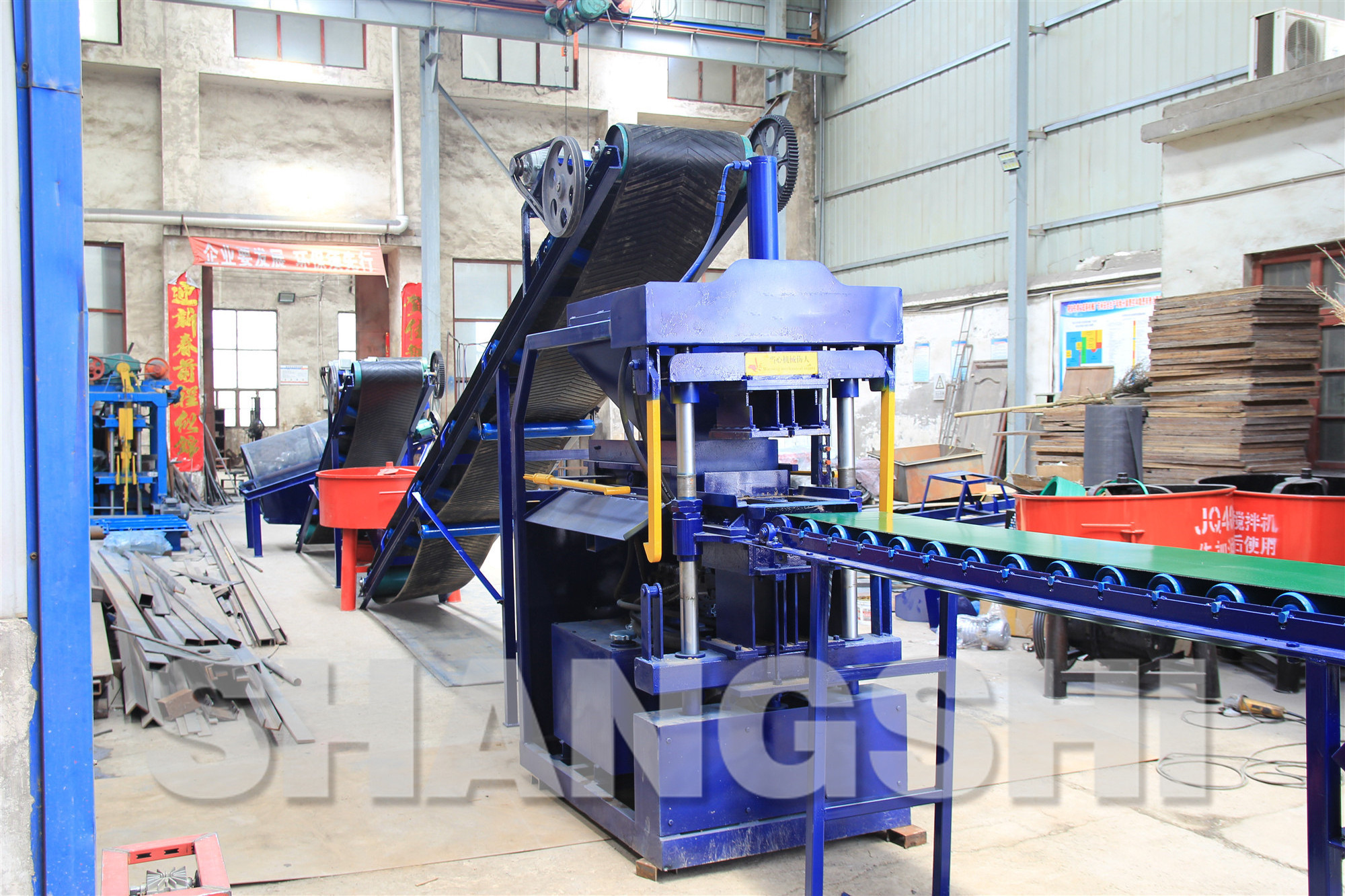 Automatic hydraulic press ecological bricks compressed earth blocks machines