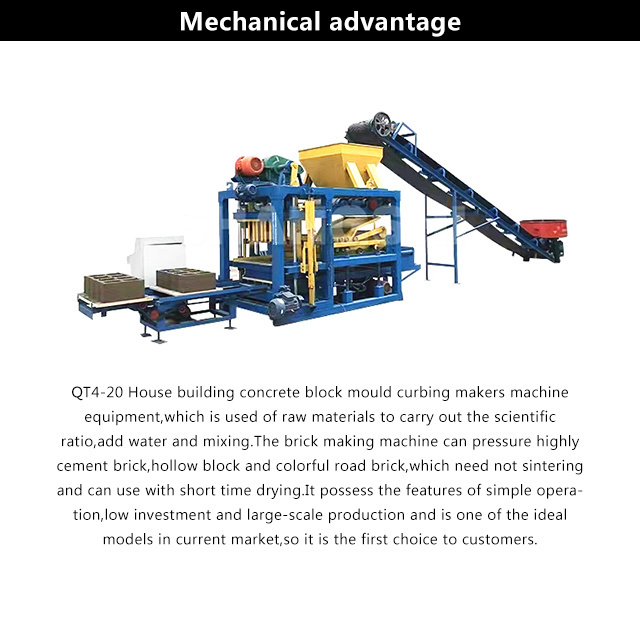 Wholesale Price of QT4-20 fully automatic cement block Brick Making Machine in Ghana