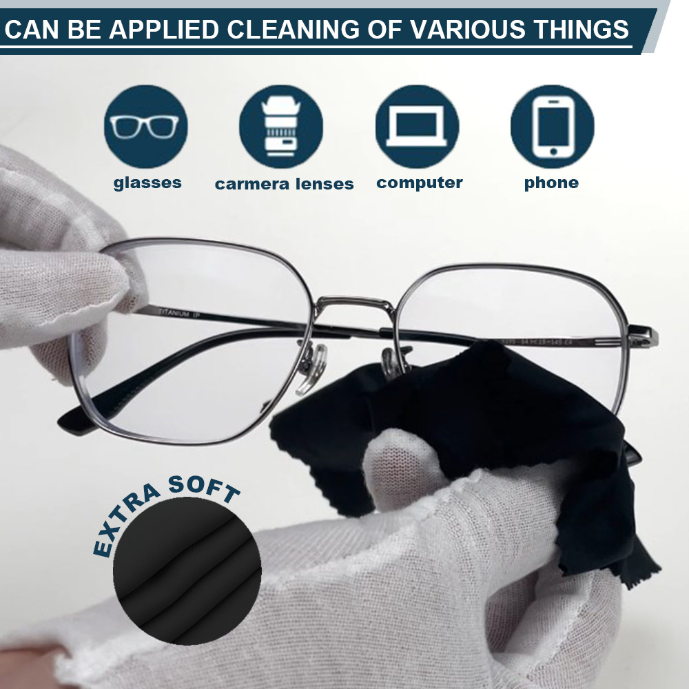 Eco-friendly Custom Print Microfiber Glasses Cleaning Cloth Sunglasses Cleaning Wipe Cloth Eyeglass Lens Cleaning Cloth