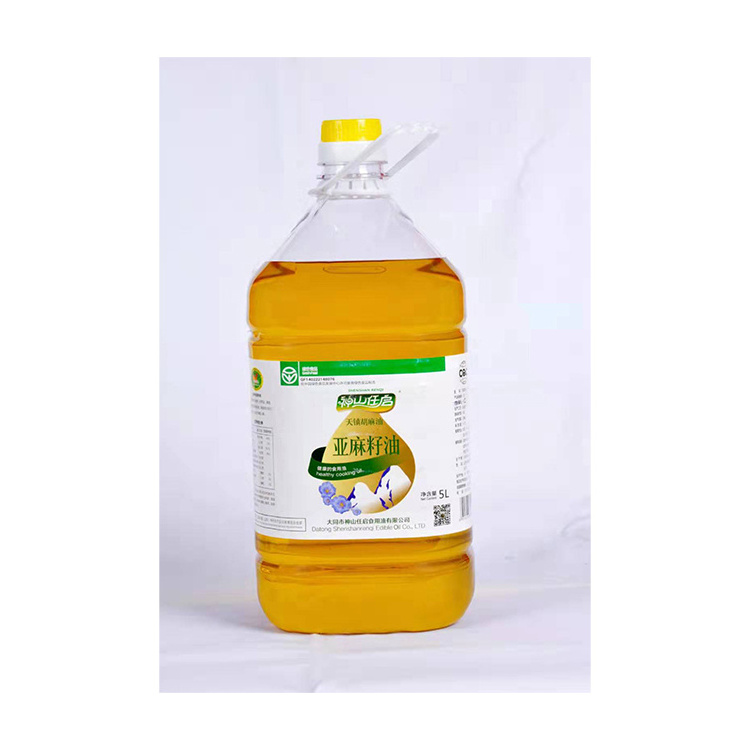 Linseed Oil 5 Liters Wholesale Flaxseed First Level Pressed Vegetable Oil 5 Liters