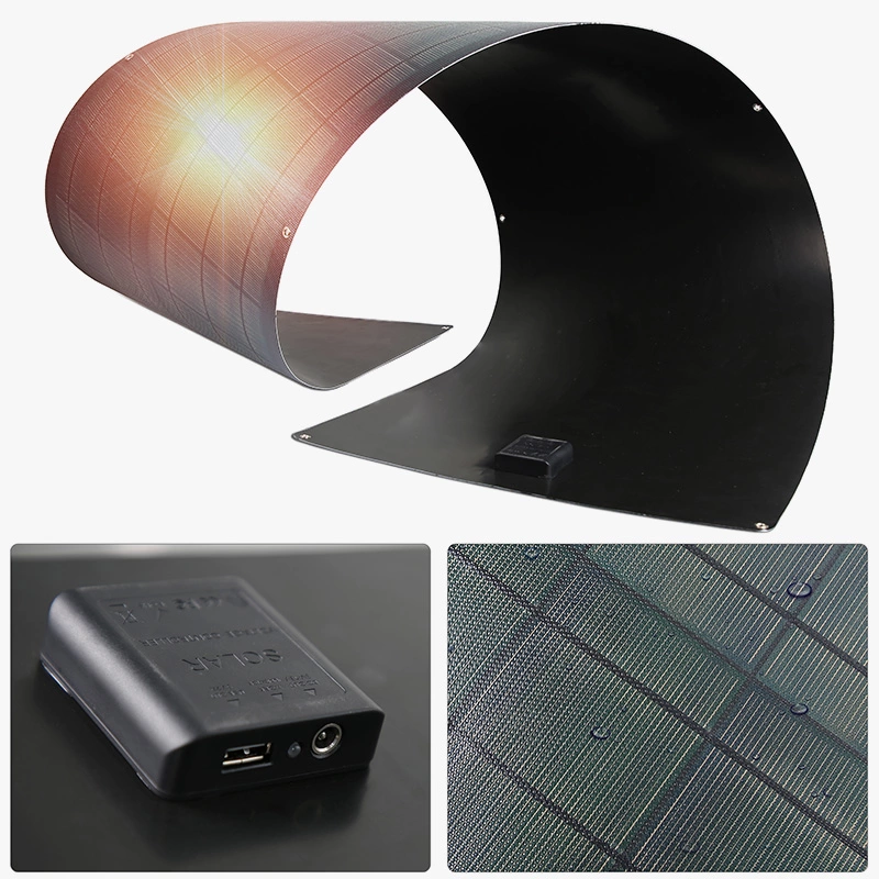 CIGS Soft Curved Poly Photovoltaic 42W 80W 125W 160W 500 Watt 500 W Flexible Solar Panel 500W