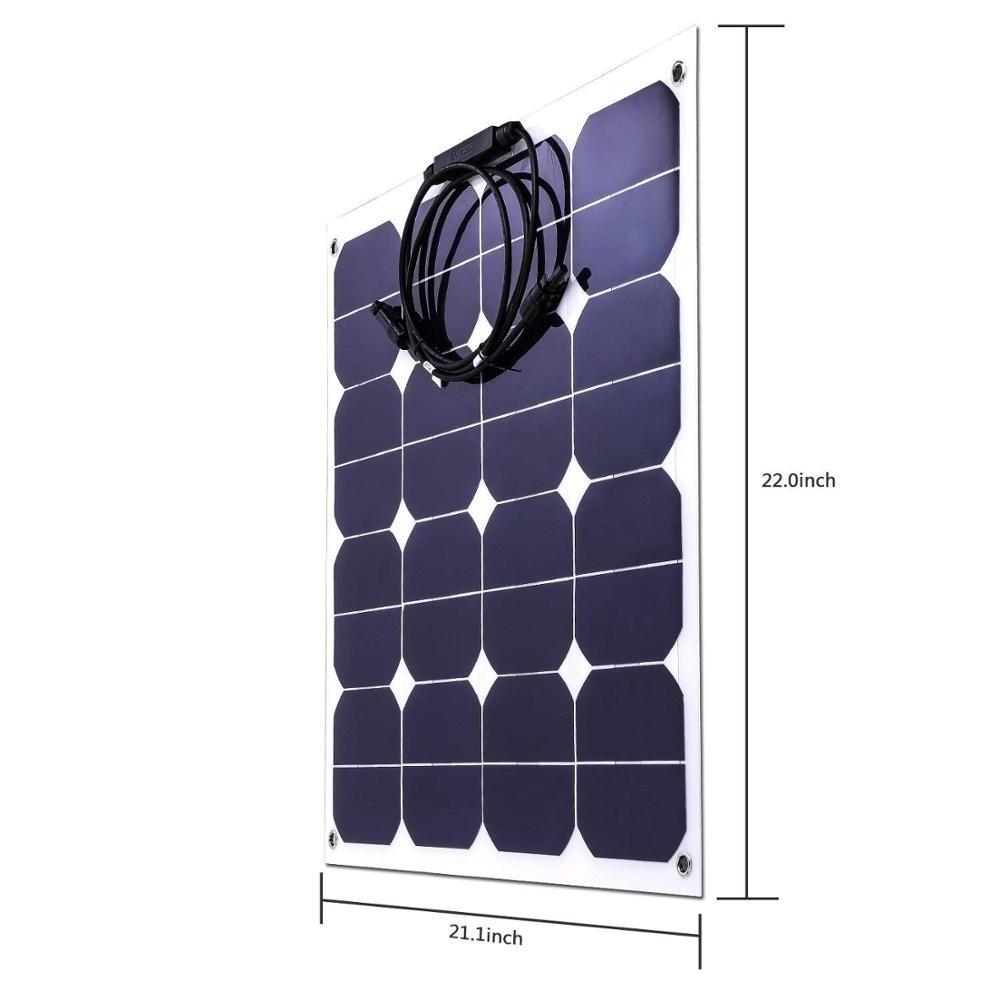 Wholesale 50w 18v price curved soft flexible solar cell c60 solar panel sunpower high efficiency thin film flexible solar panels