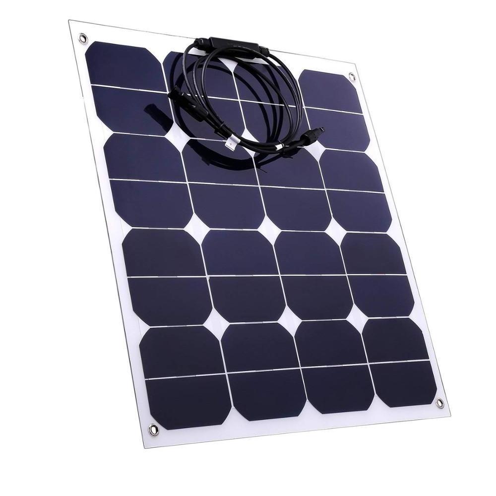 Wholesale 50w 18v price curved soft flexible solar cell c60 solar panel sunpower high efficiency thin film flexible solar panels