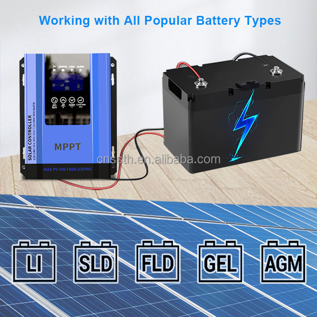 Mppt Solar Charger Controller 12v24v36v48v 96V Max Pv Input 230v Lithium Battery  epsolar