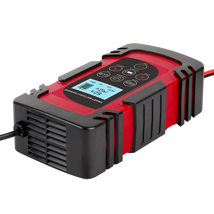 4Ah-80Ah 4A 6A 8A Smart Automatic 12V 24V Car Motorcycle Pulse Repair Fast Trickle 220V AC 12V DC Battery Charger