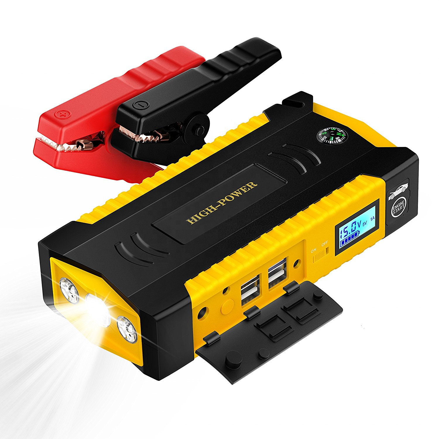 Portable flashlight 12v  jump start powerbank car power bank jump start 69800mah car starting jumper