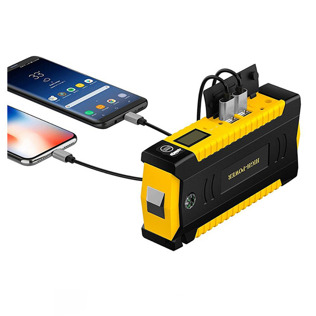 Portable flashlight 12v  jump start powerbank car power bank jump start 69800mah car starting jumper