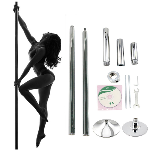 fitness dance pole  home / portable  static and spinning pole   adjustable pole dance