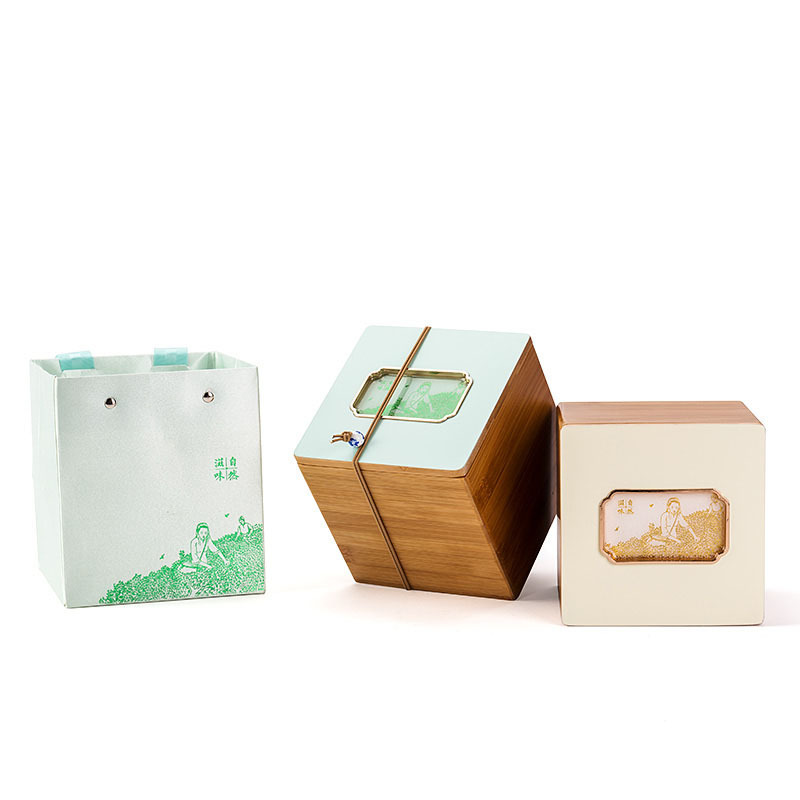 Star Packaging Hand Made Flat Folding Cardboard Packaging Paper Bag Wooden Gift Box