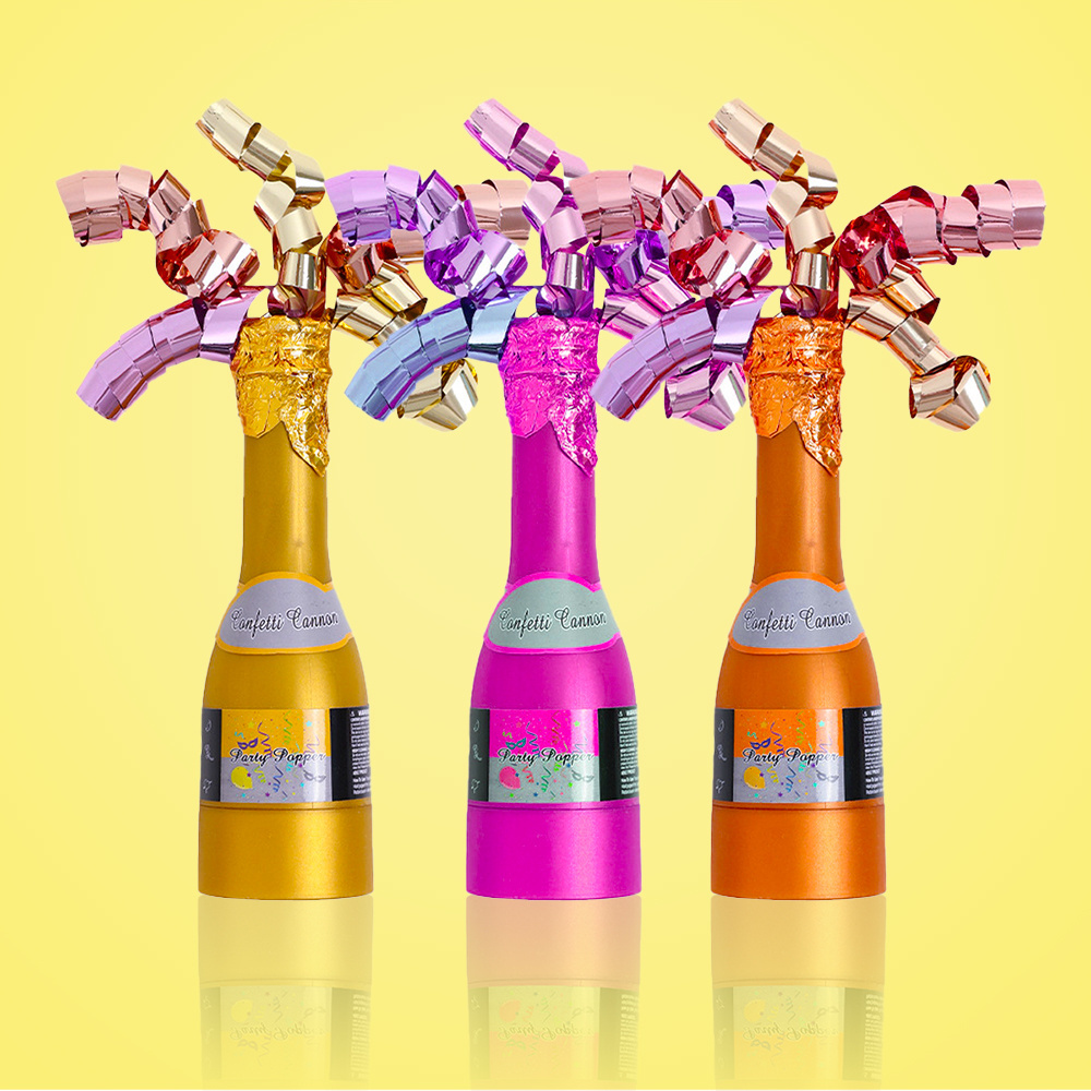 Mini Champagne Confetti Party Poppers Wedding and New Years Party Poppers