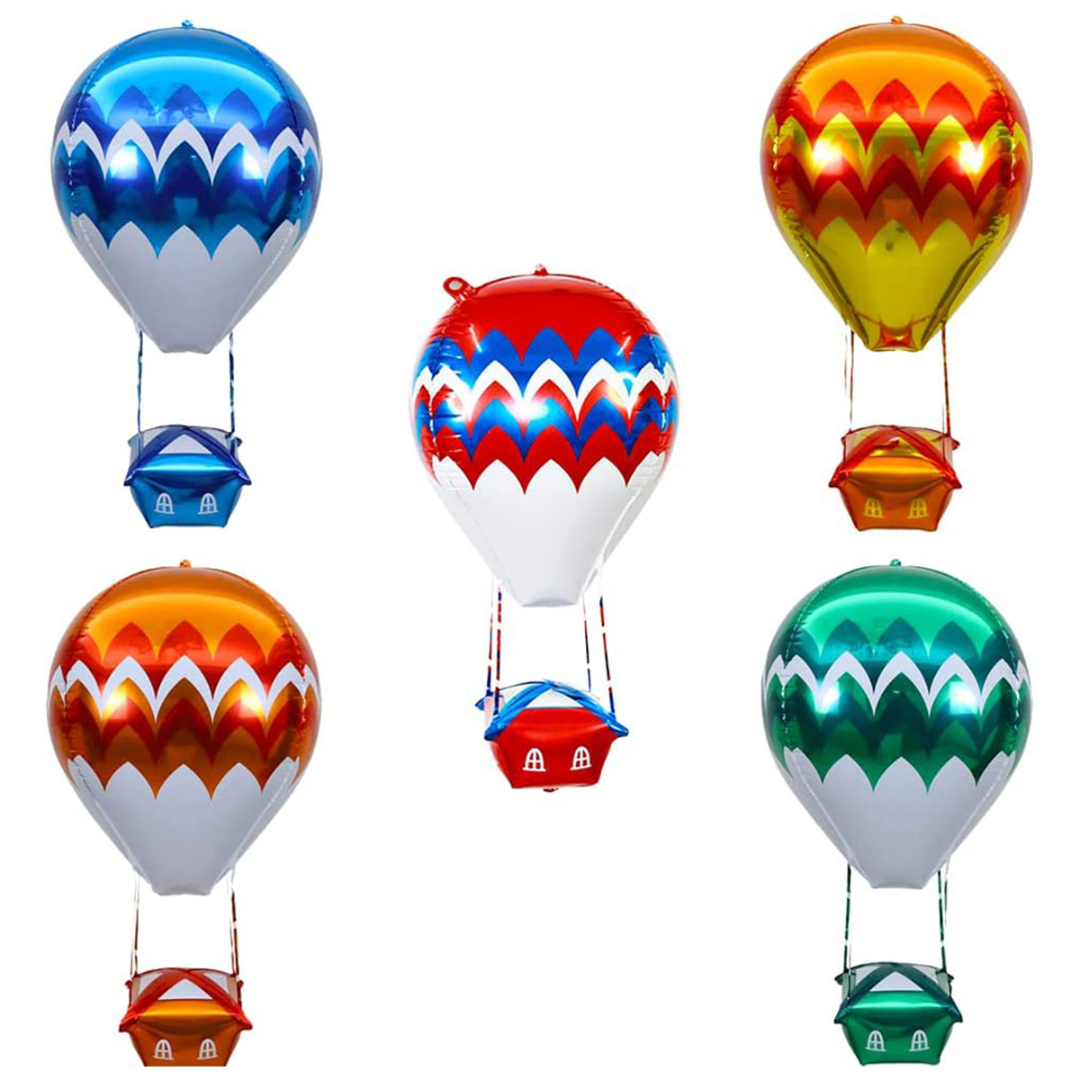 Hot Air Balloon Foil Mylar Helium for Wedding Birthday Engagement Christmas Party Decoration 4D Helium  Balloons