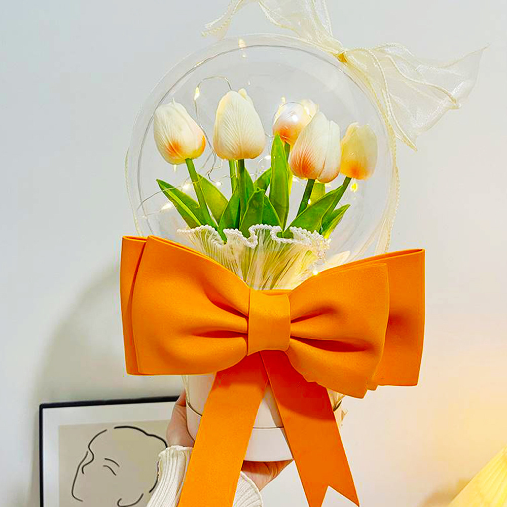 Transparent Gift Filling Balloons  Rose Flower Bobo Balloons Box Holder