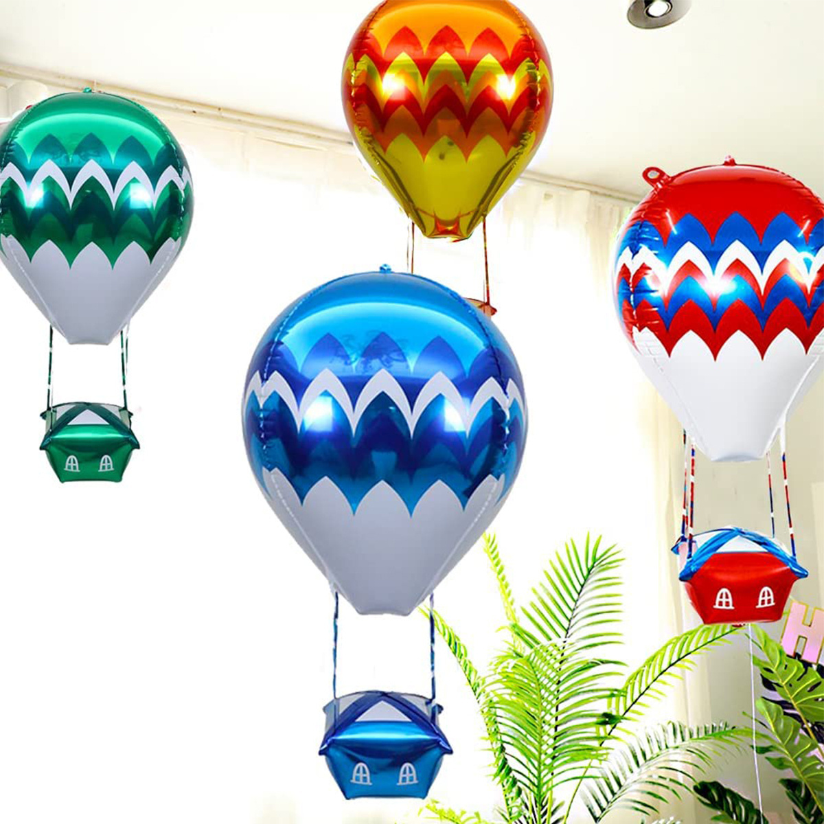 Hot Air Balloon Foil Mylar Helium for Wedding Birthday Engagement Christmas Party Decoration 4D Helium  Balloons