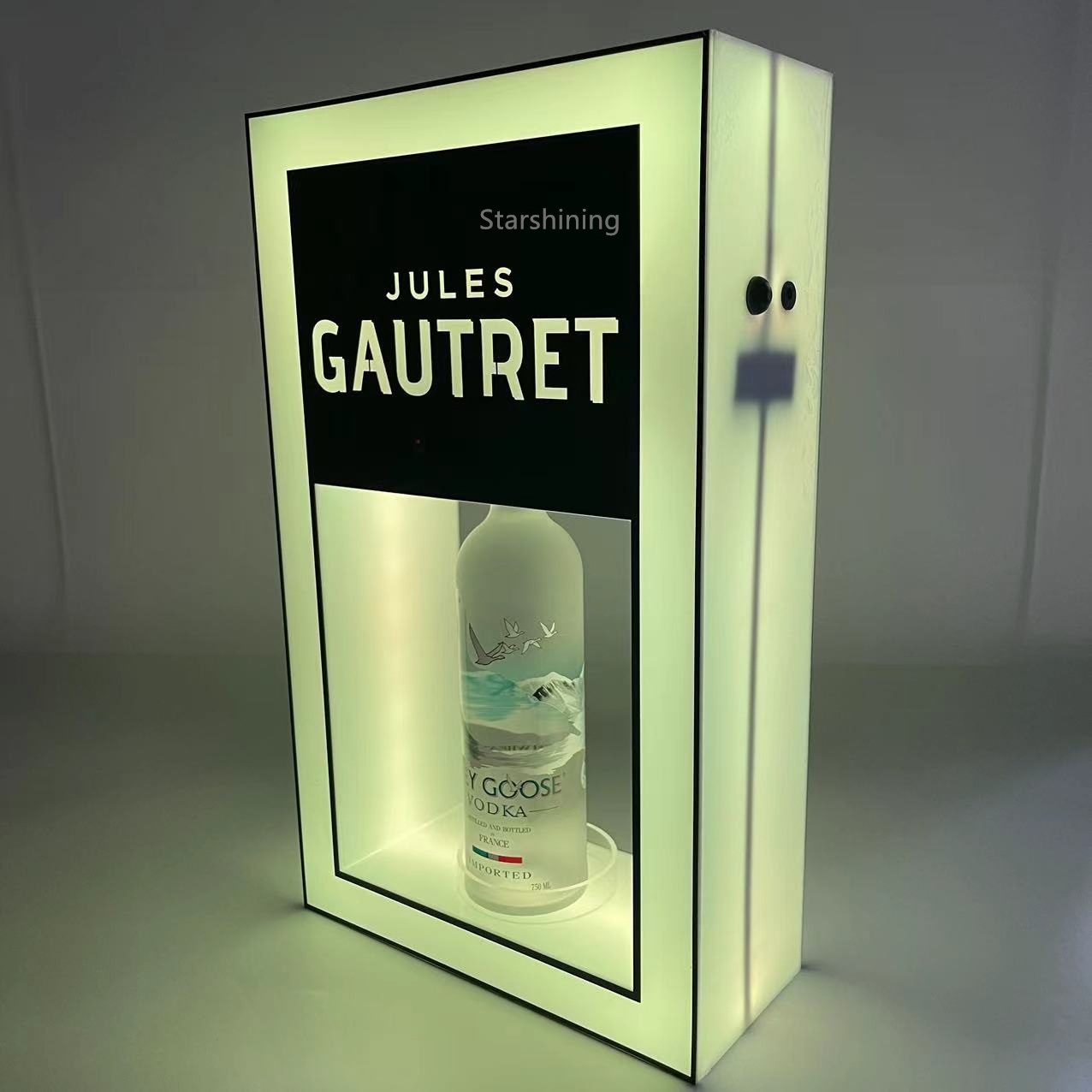 OEM Custom LOGO Color Changing Acrylic LED Champagne Bottle Presenter VIP Glorifier Display Stand for Nightclub Party Lounge