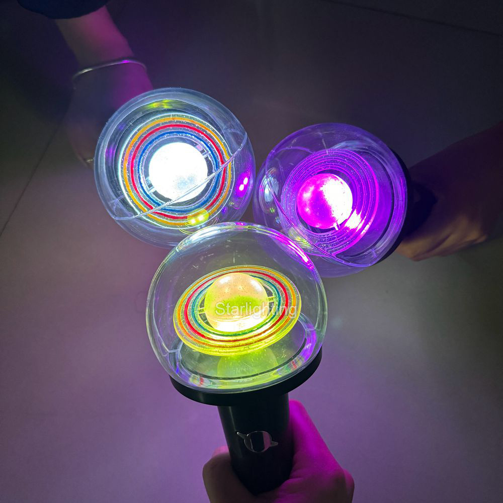 STARSHINING OEM K-POP Army Bomb colorful custom fan light stick APP programmable cheering hand LED light stick for Fan's Club