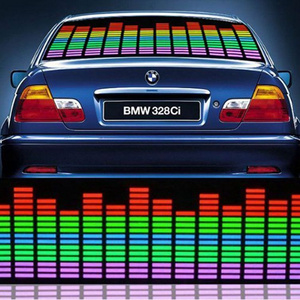 New advertising luminous LED label panel EL light poster customized LOGO displaying panel EL LED car sticker