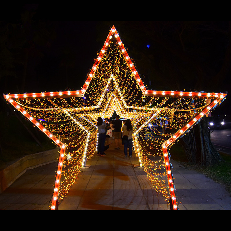 New Holiday Lighting LED Large Arch Outdoor Decoration Durable LED Light Street Decoration Arch