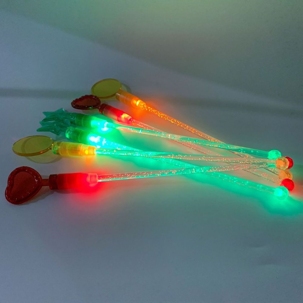 Bar tools colorful plastic swizzle sticks light up LED cocktail stirrers