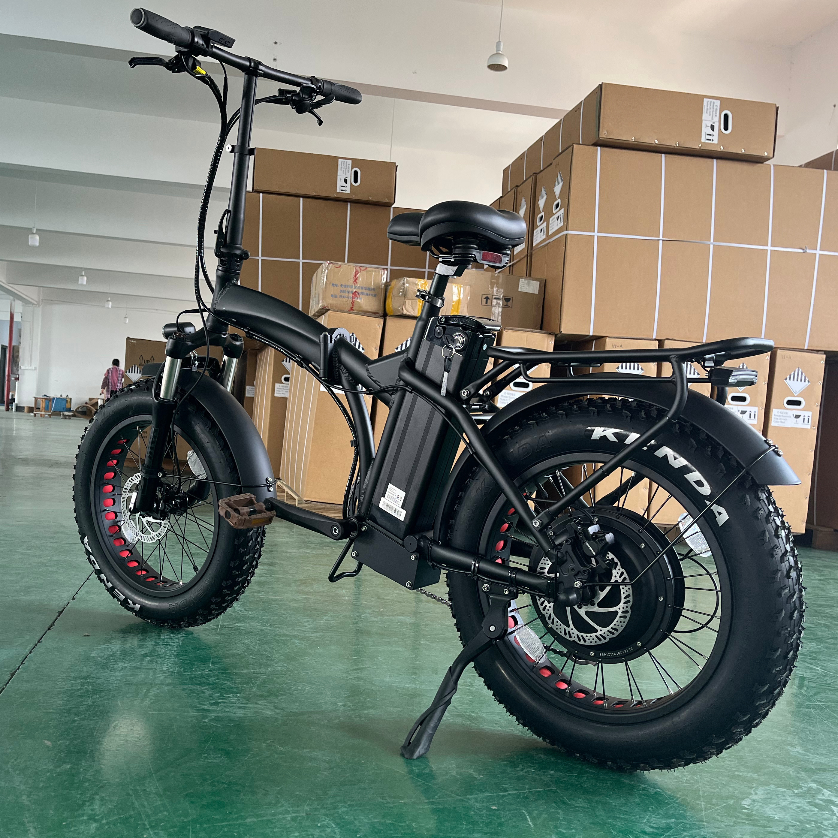 Foldable long range powerful moter electric bike with fat tire