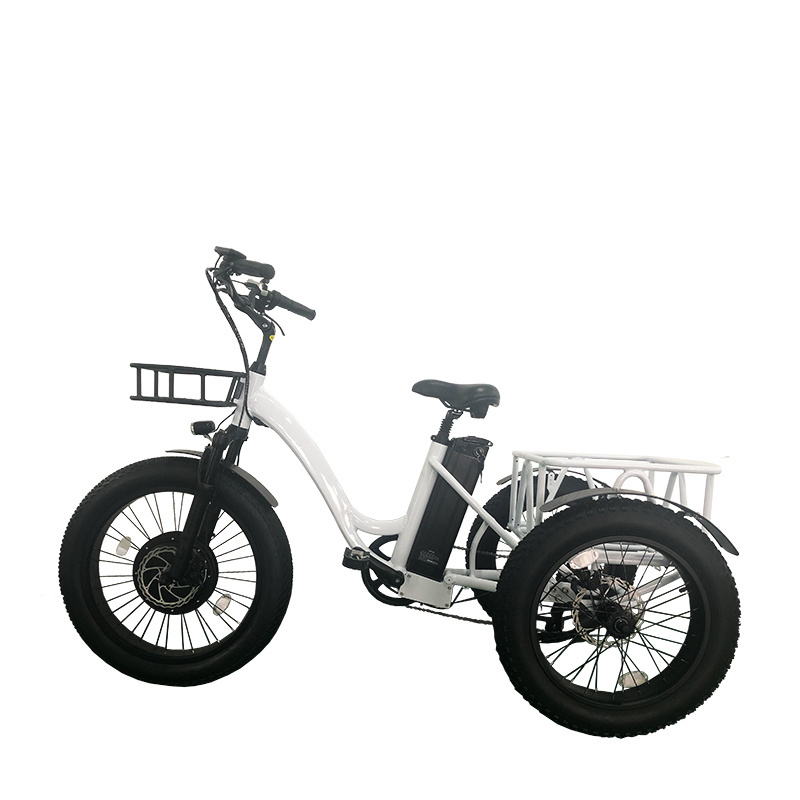 Three wheel electric trycicles 500w sports style adult using cargo electric bike