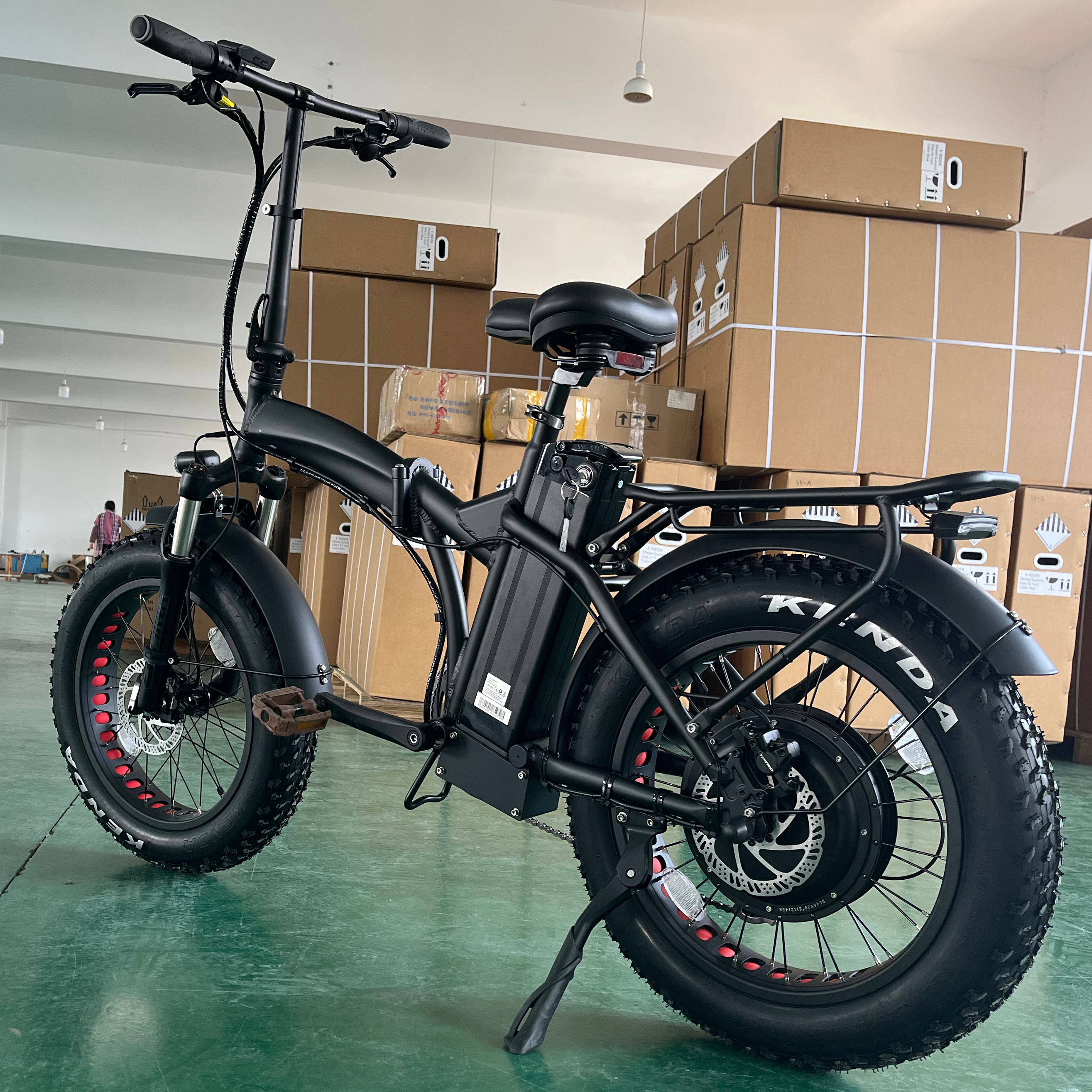 Foldable eco 1000w 750w powerful fat tire electric bike for adults