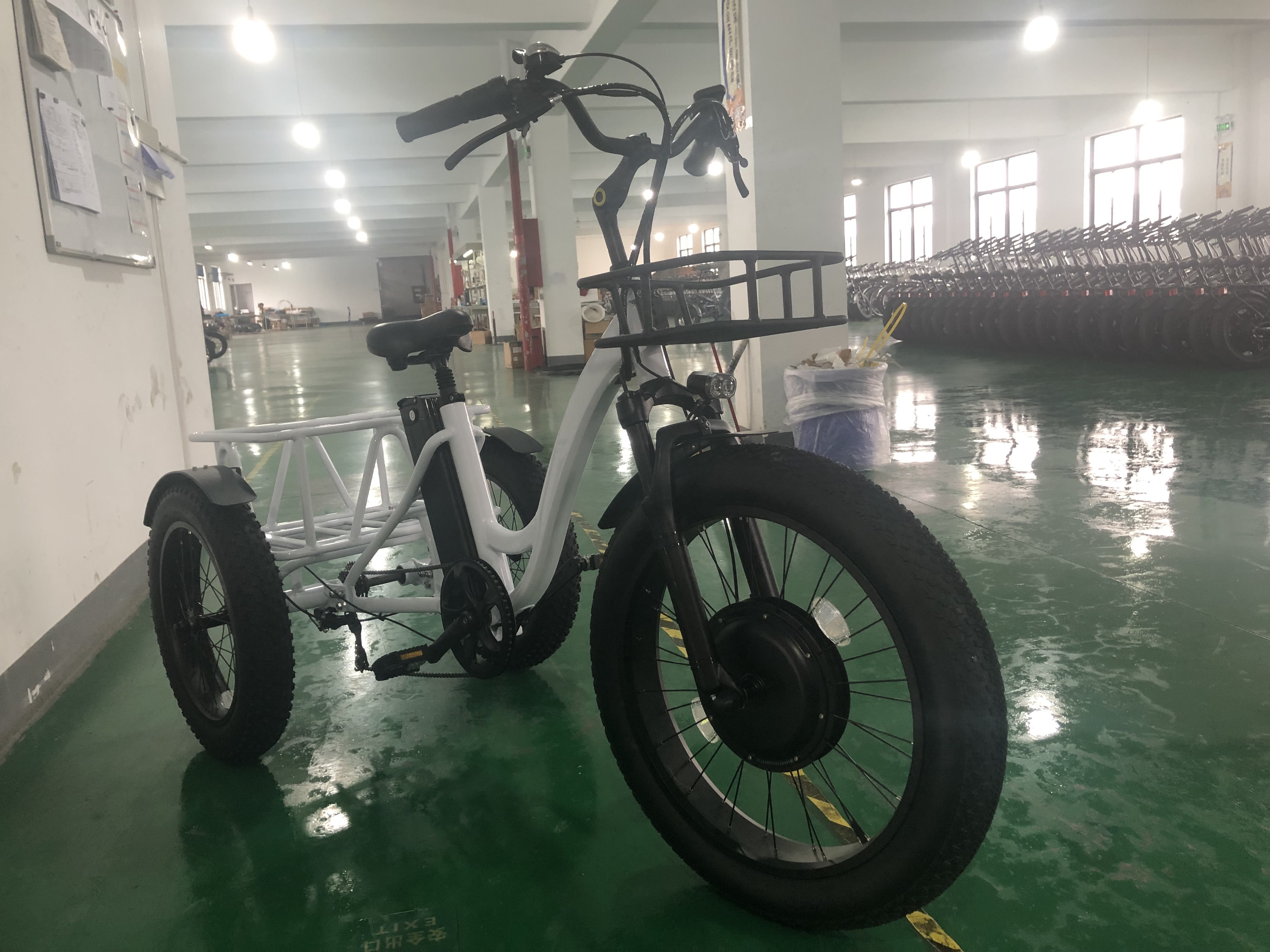 Three wheel electric trycicles 500w sports style adult using cargo electric bike